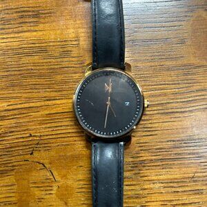 MVMT Women's Minimalist Watch - Black & Gold - Great Condition - New Battery